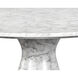 Shelburne 47 X 29.75 inch Marble Look / White Outdoor Dining Table